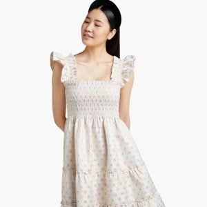 Hill House Ellie Nap Dress - Gold Jacquard